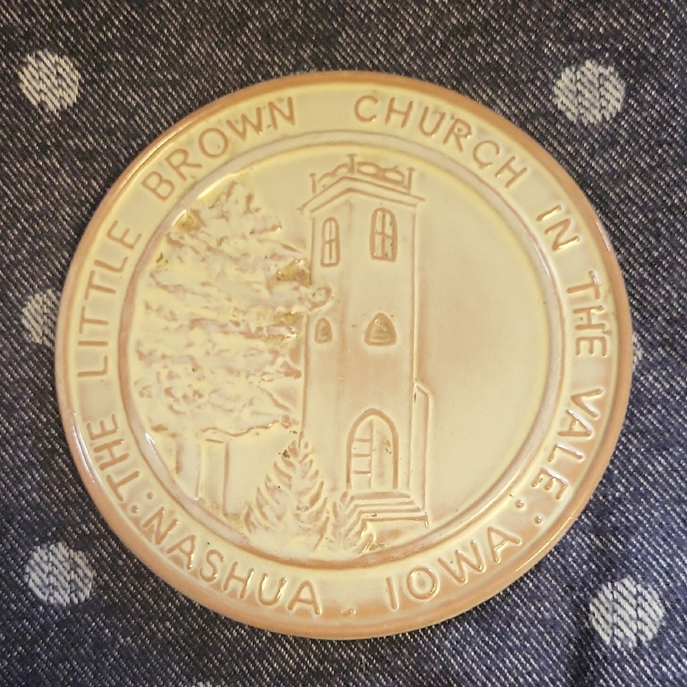 Frankoma Pottery "The Little Brown Church in the Vale" Trivet